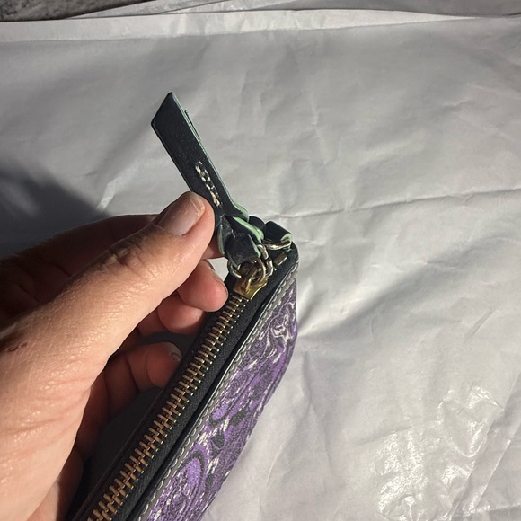 Dooney & Bourke Purple and Black Wristlet Haunted Mansion Disney Parks - Picture 7 of 13